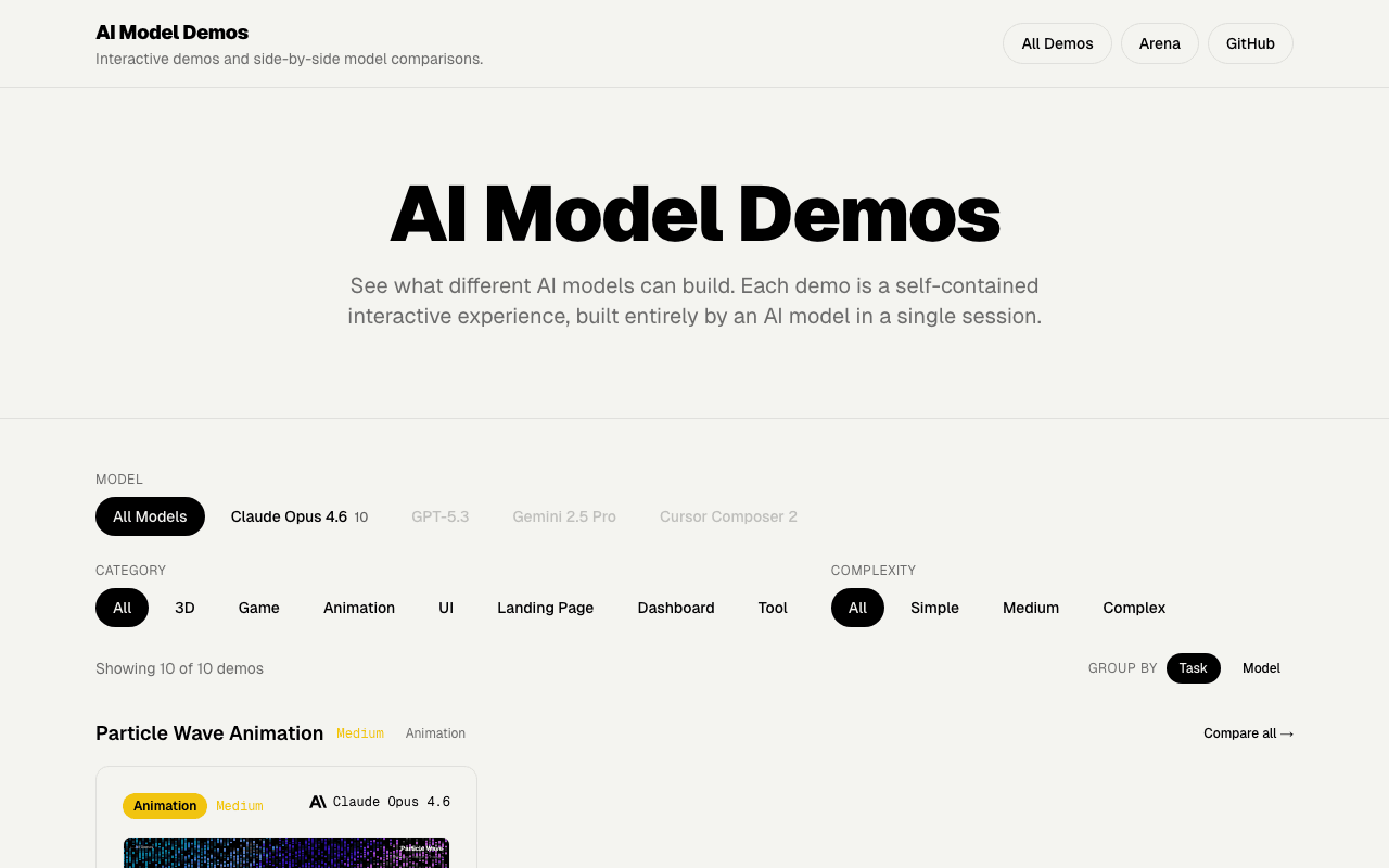 Demos product preview
