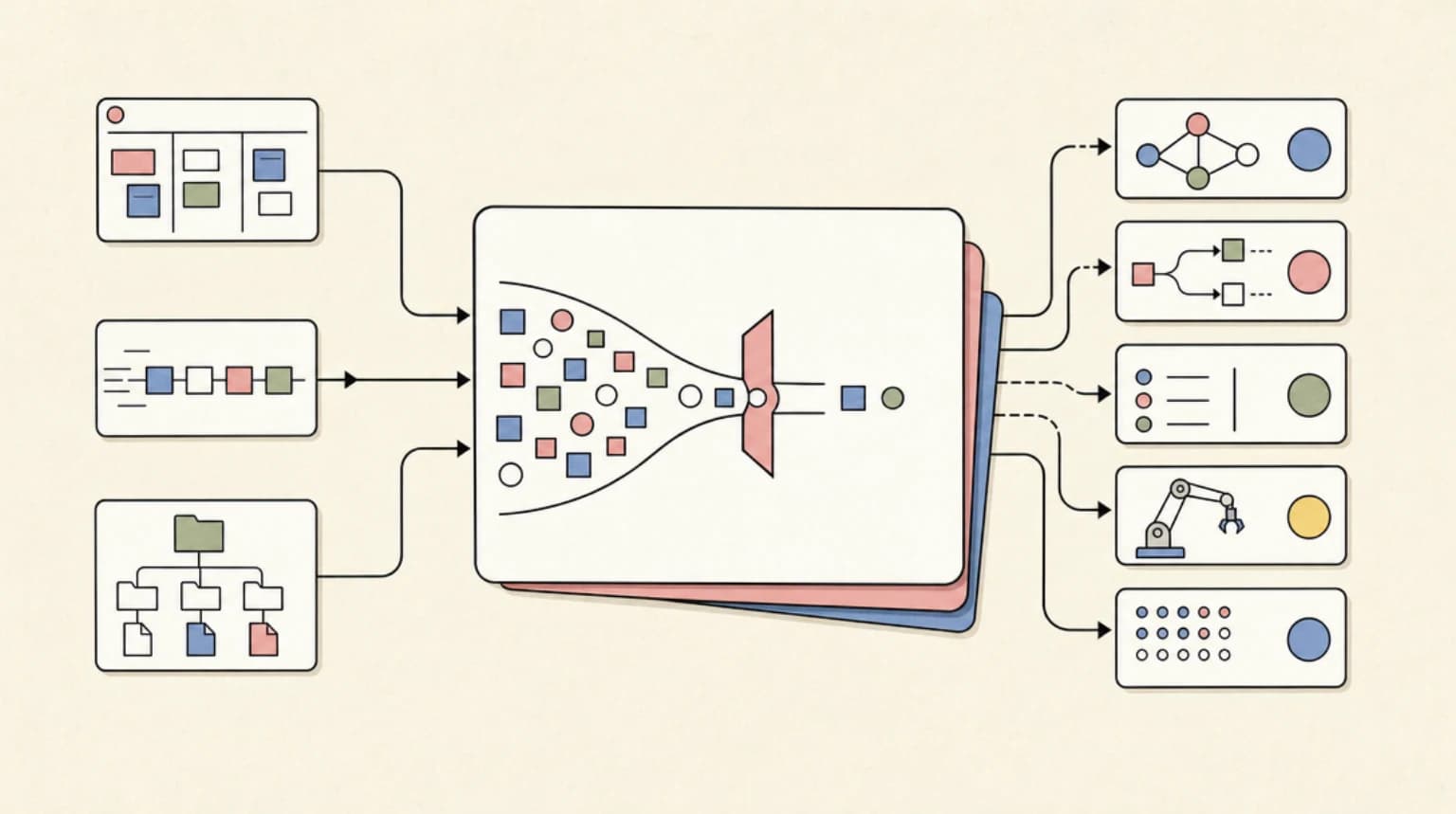 Abstract systems illustration for What This Means for Tool Choice