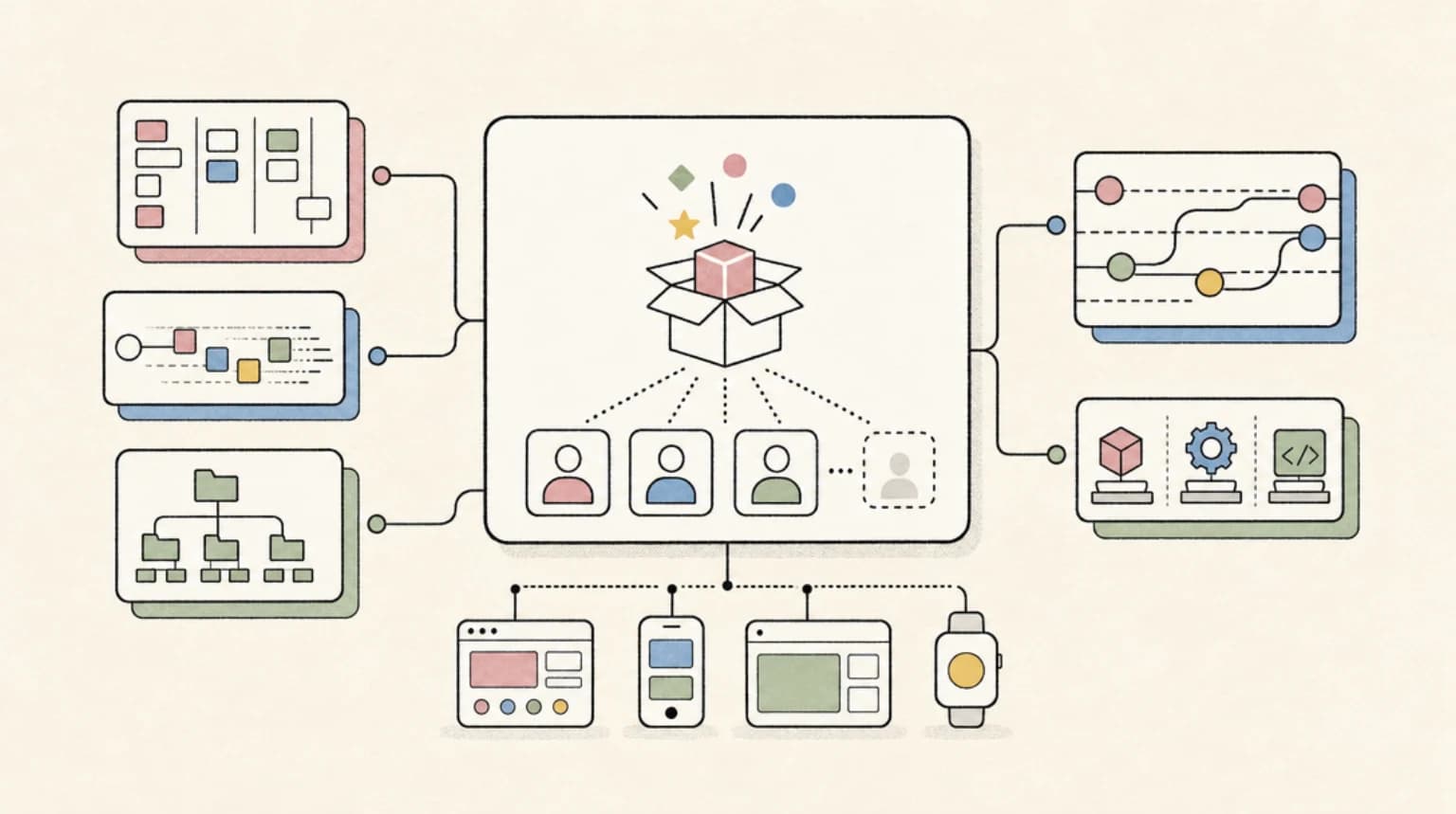 Abstract systems illustration for Distribution