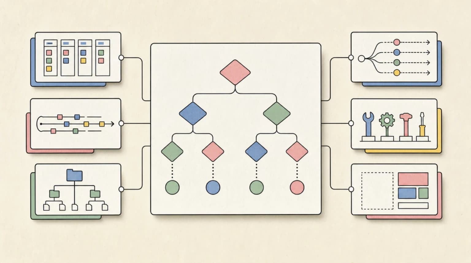 Abstract systems illustration for Decision Tree