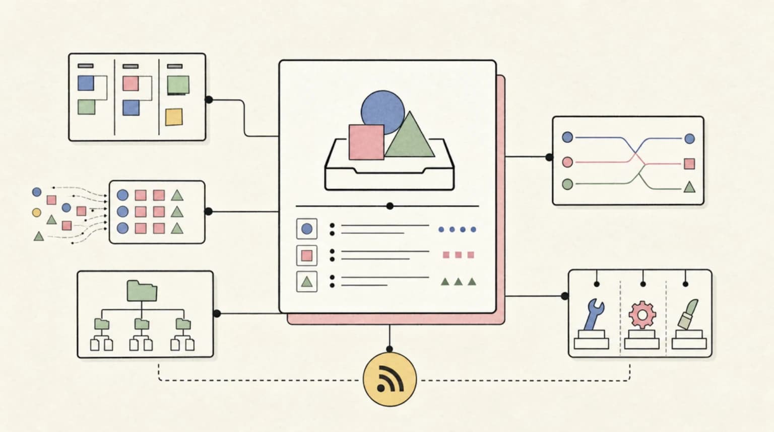 Abstract systems illustration for Why the Registry Matters