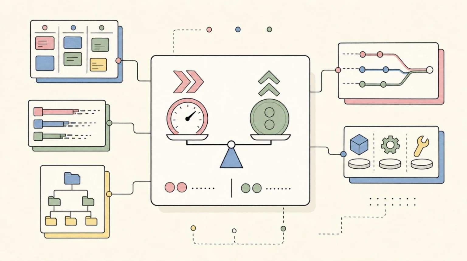 Abstract systems illustration for Fast Mode Pricing: The Numbers
