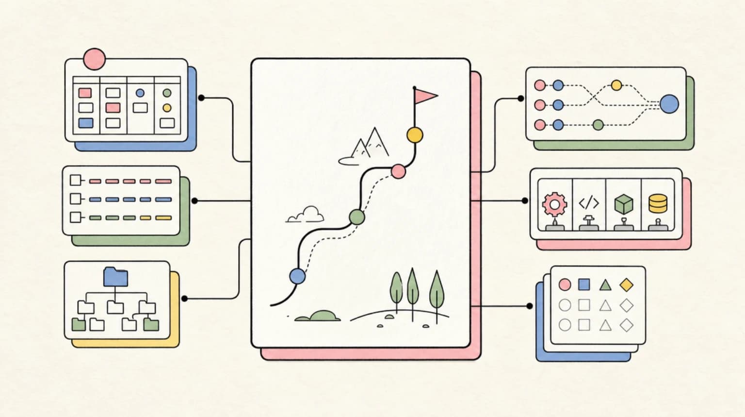 Abstract systems illustration for Roadmap