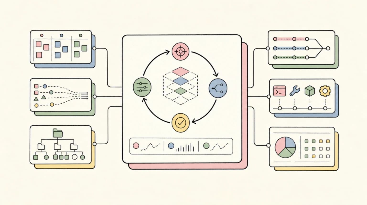 Abstract systems illustration for Why this matters operationally