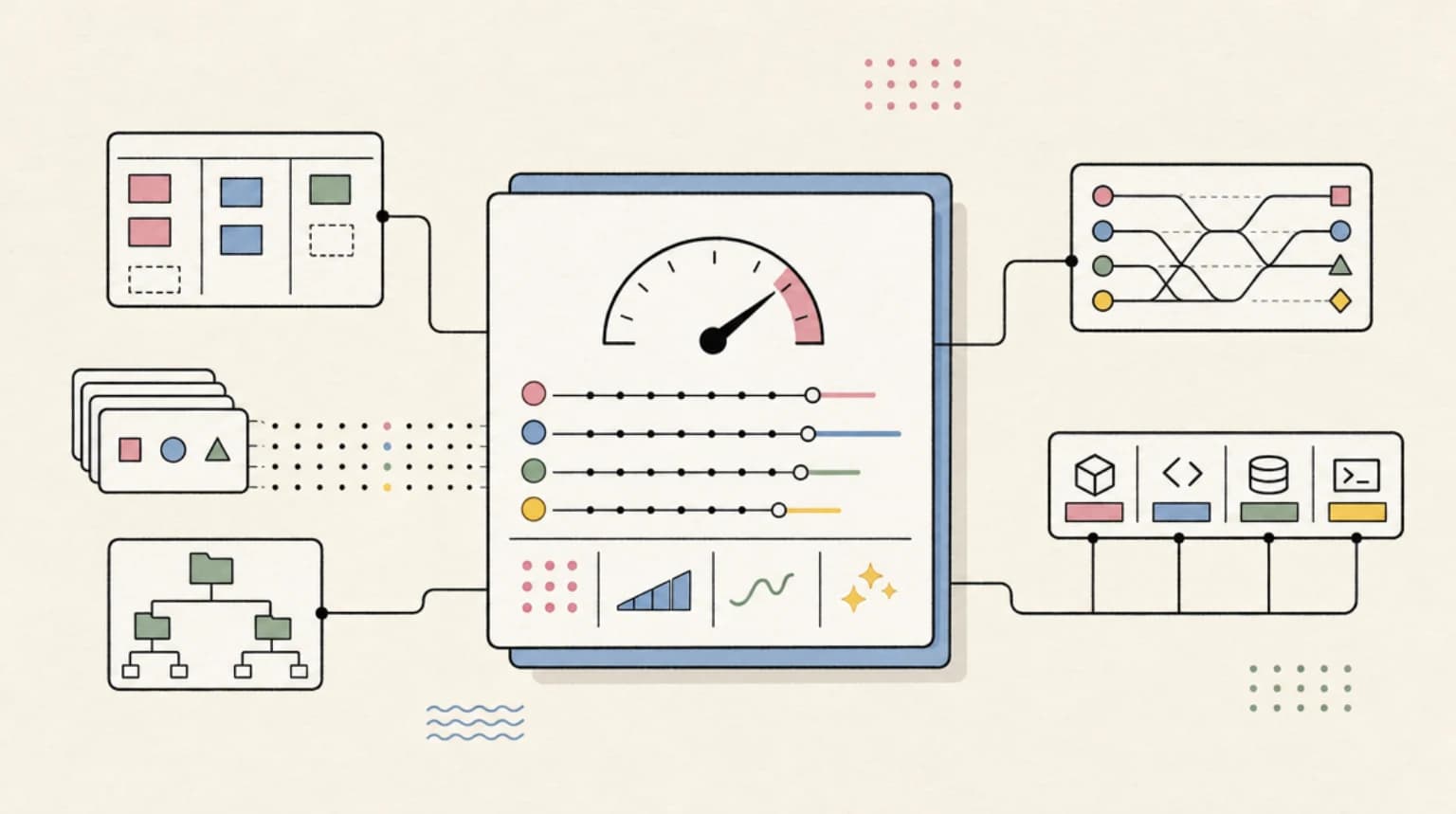 Abstract systems illustration for The speed numbers, honestly