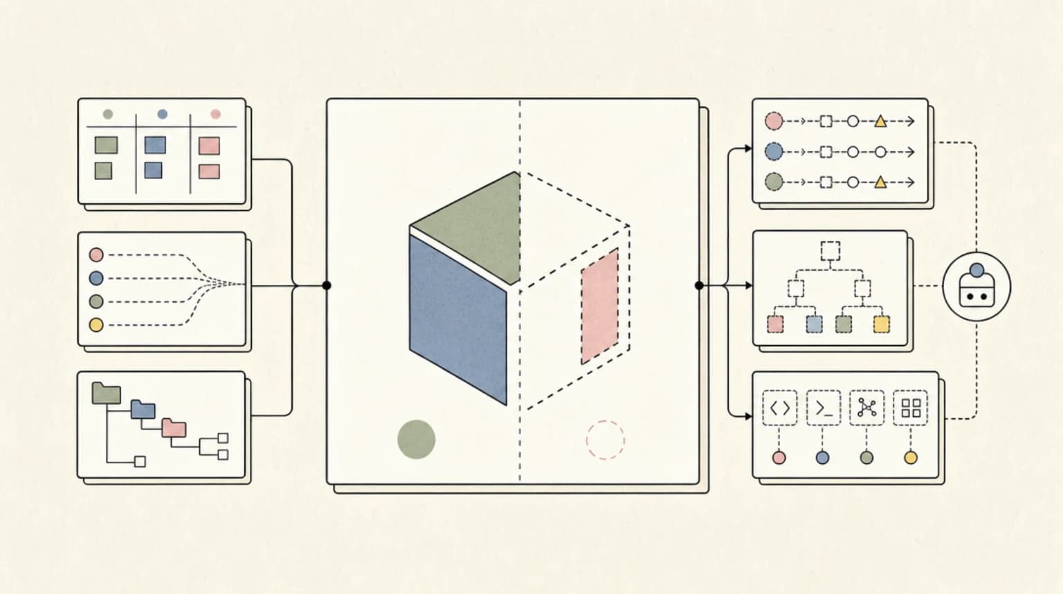 Abstract systems illustration for What Is Real vs. What Is a Promise