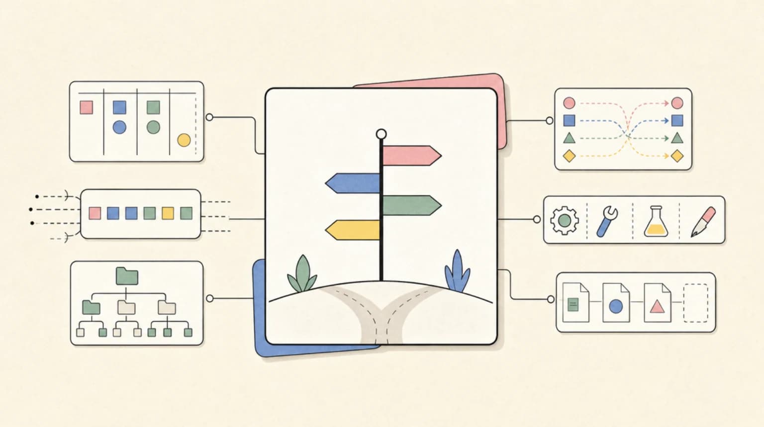 Abstract systems illustration for Your Alternatives