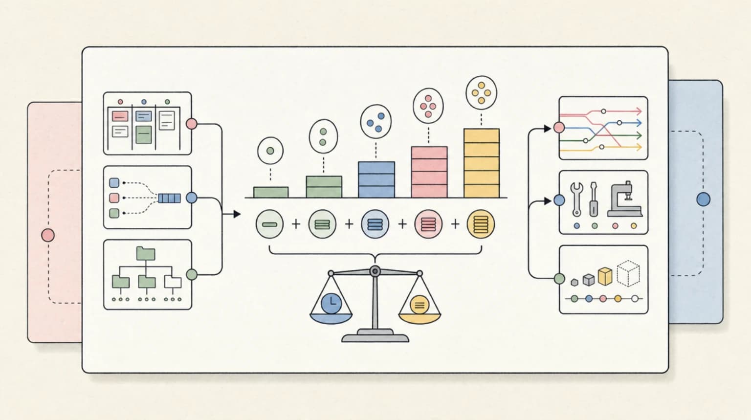 Abstract systems illustration for What Each Level Costs You: the Math
