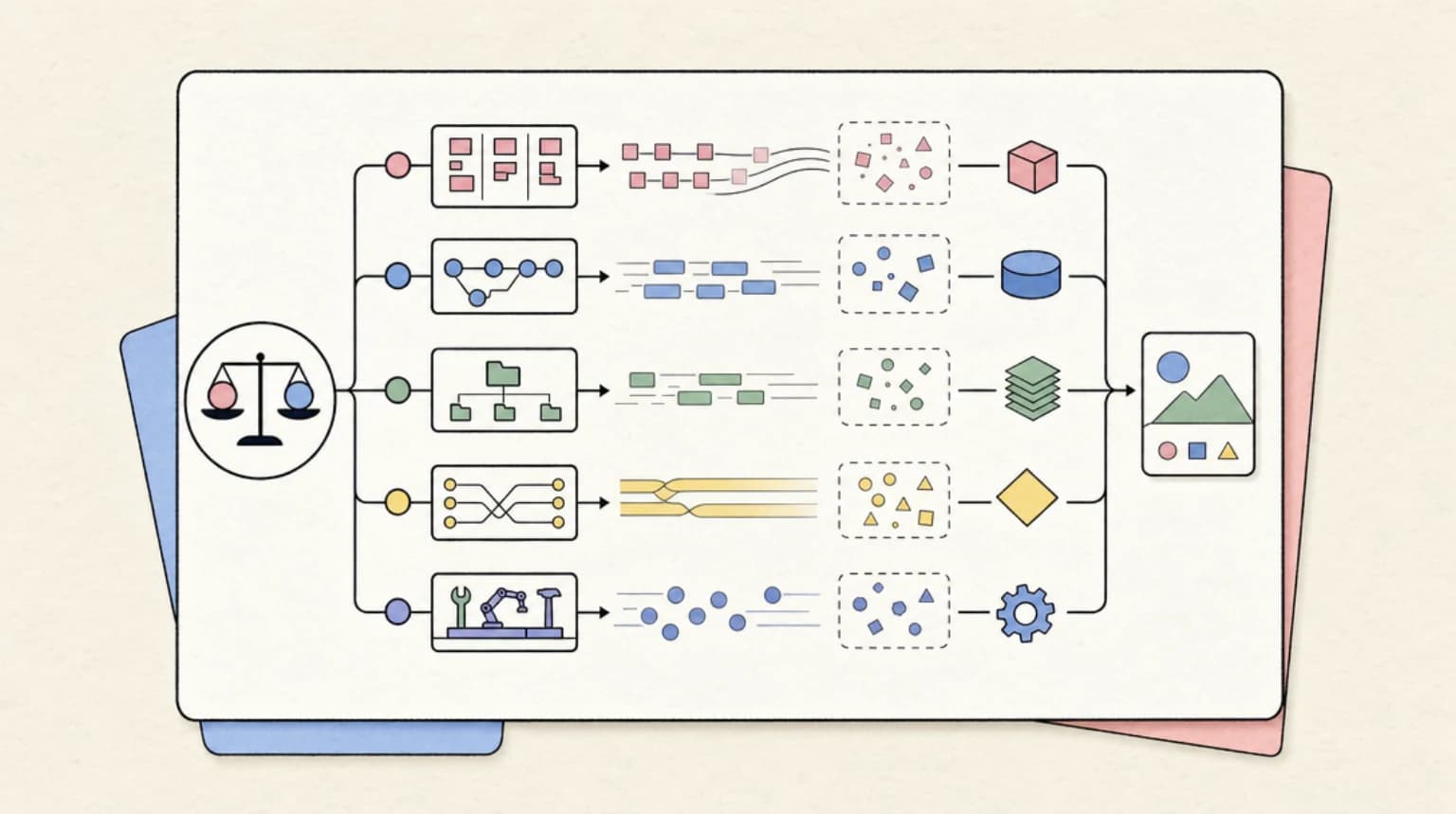 Abstract systems illustration for Where the Gap Comes From