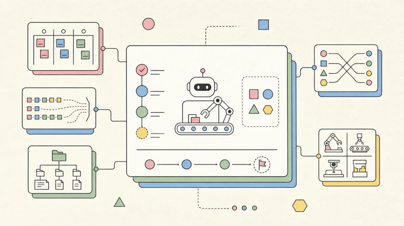Abstract systems illustration for Quick-Start Setup