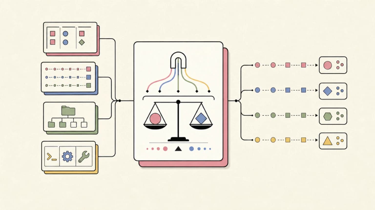 Abstract systems illustration for The quality tradeoff