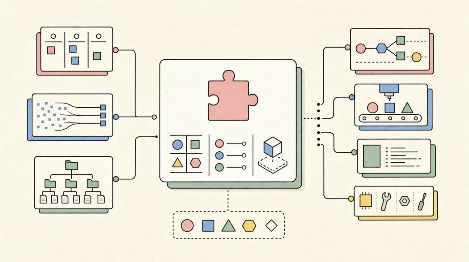 Abstract systems illustration for What the Plugin Directory Actually Does