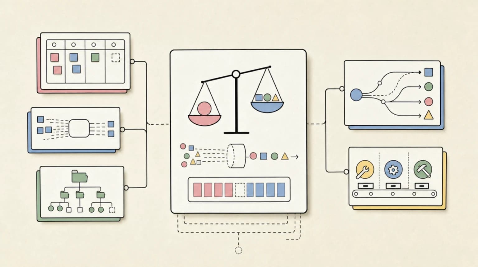 Abstract systems illustration for The HN Pushback Is Right