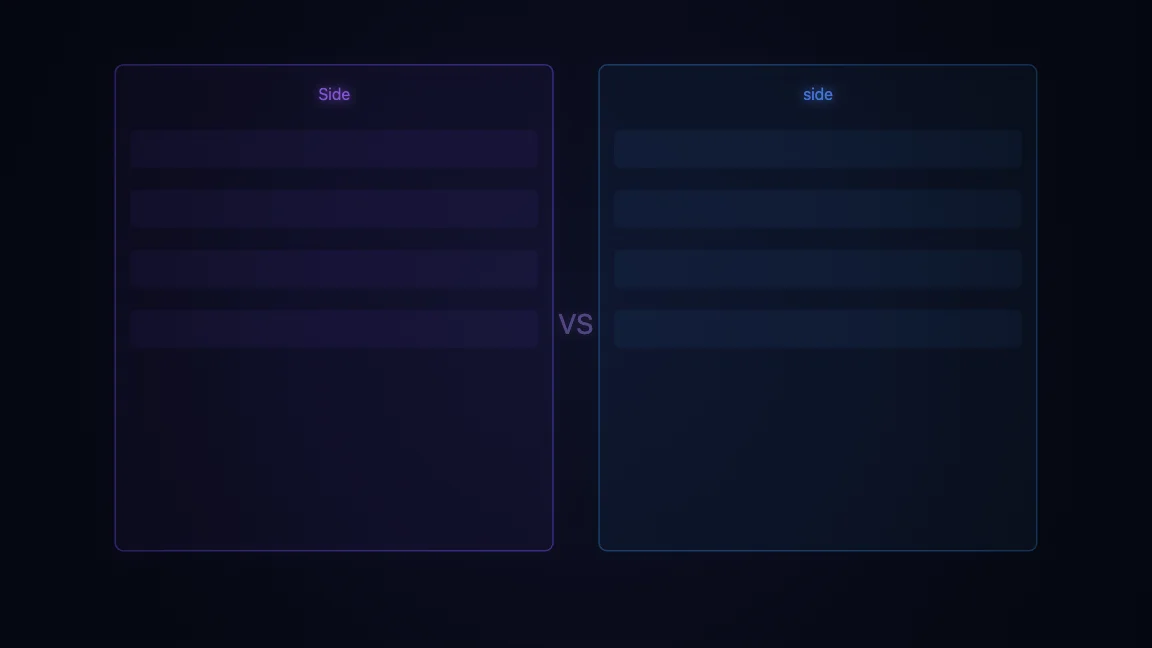 Side-by-side comparison of original site and neo-brutalist redesign