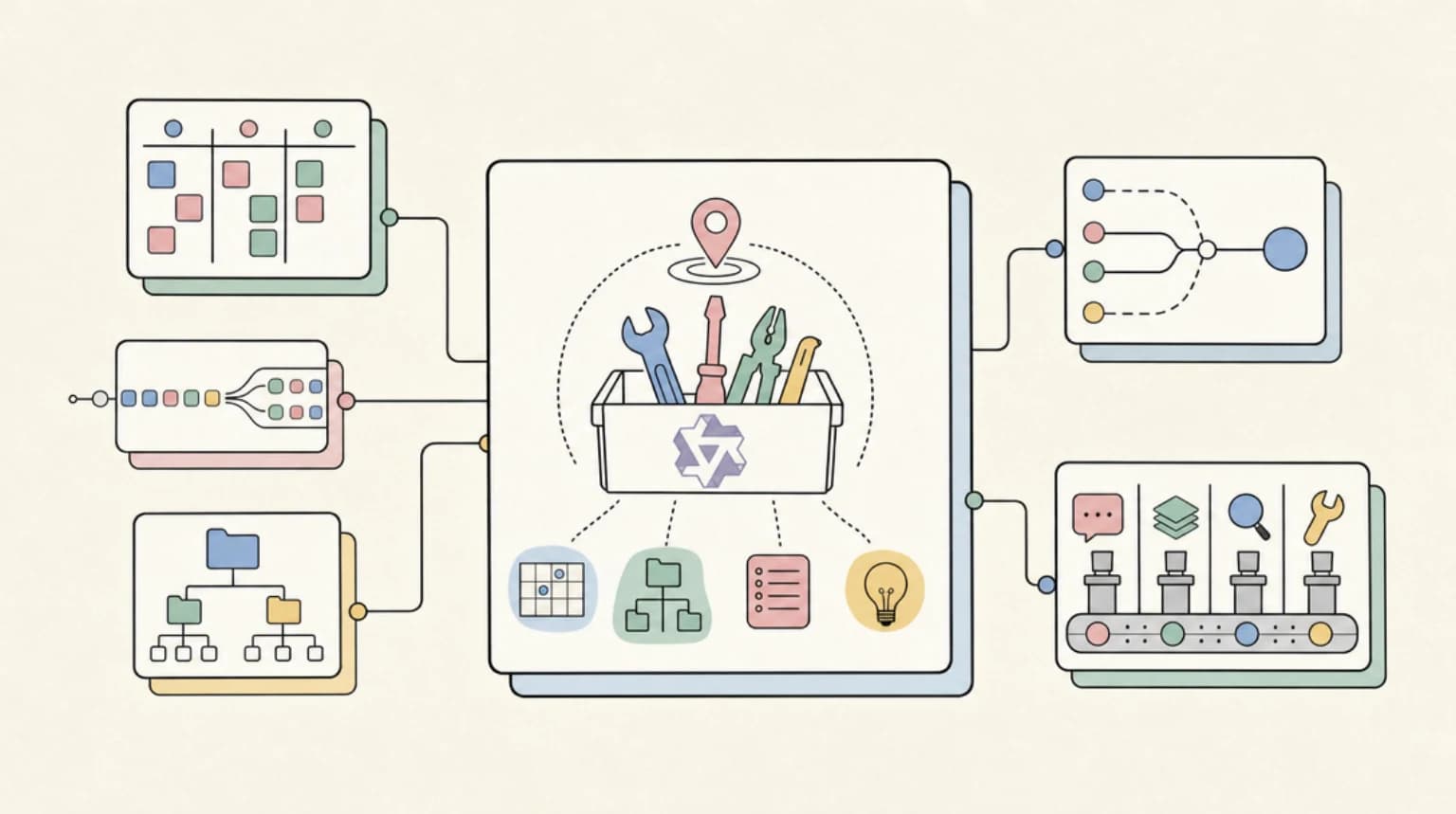Abstract systems illustration for Where Local Models Actually Work