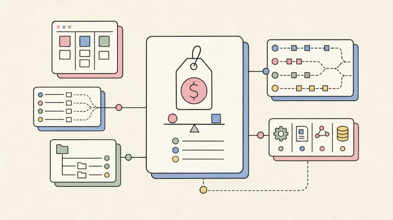 Abstract systems illustration for Pricing