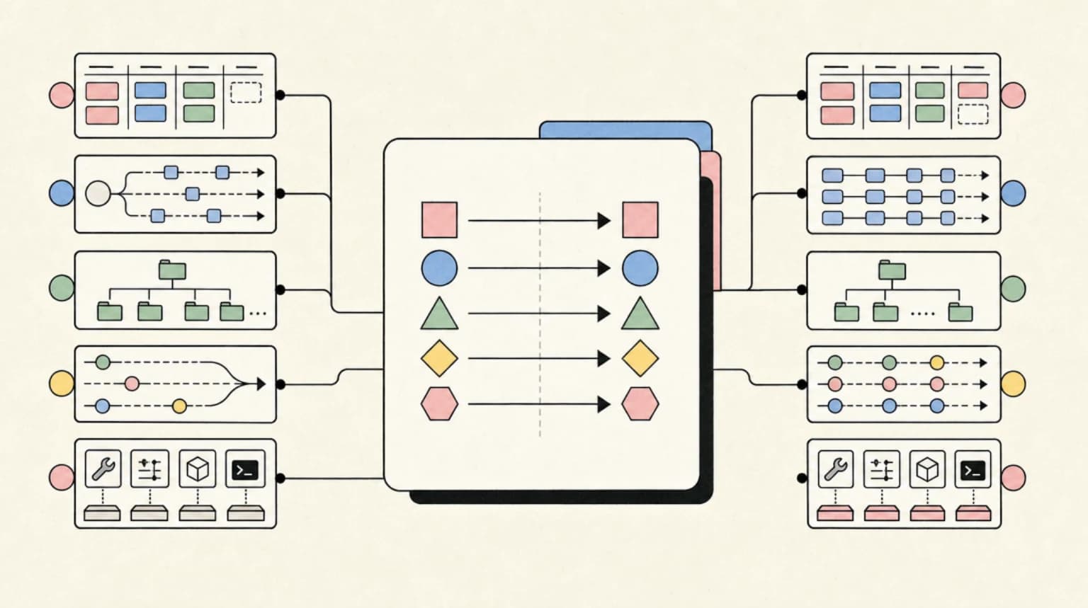 Abstract systems illustration for What maps to what