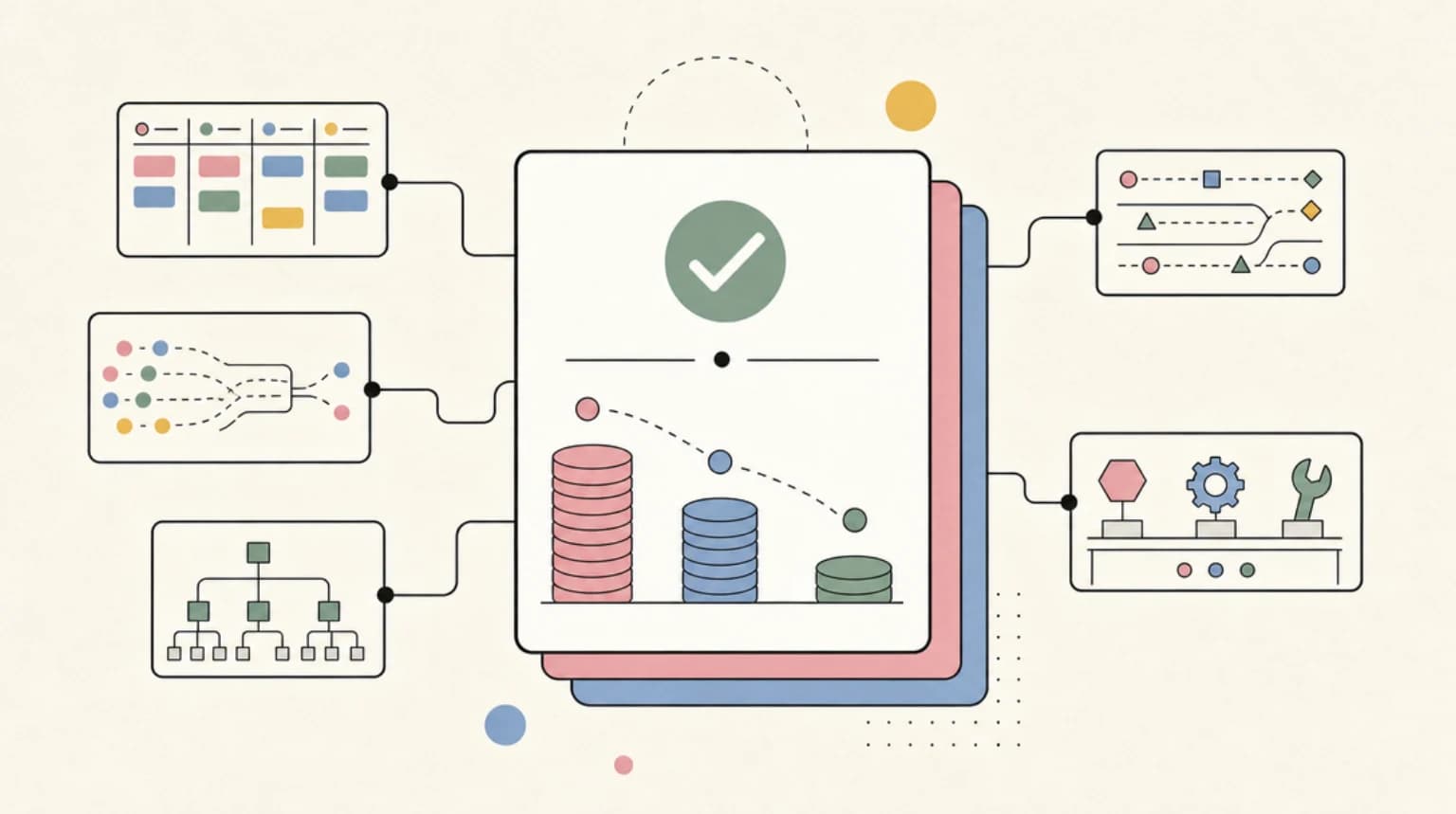 Abstract systems illustration for Verified Pricing