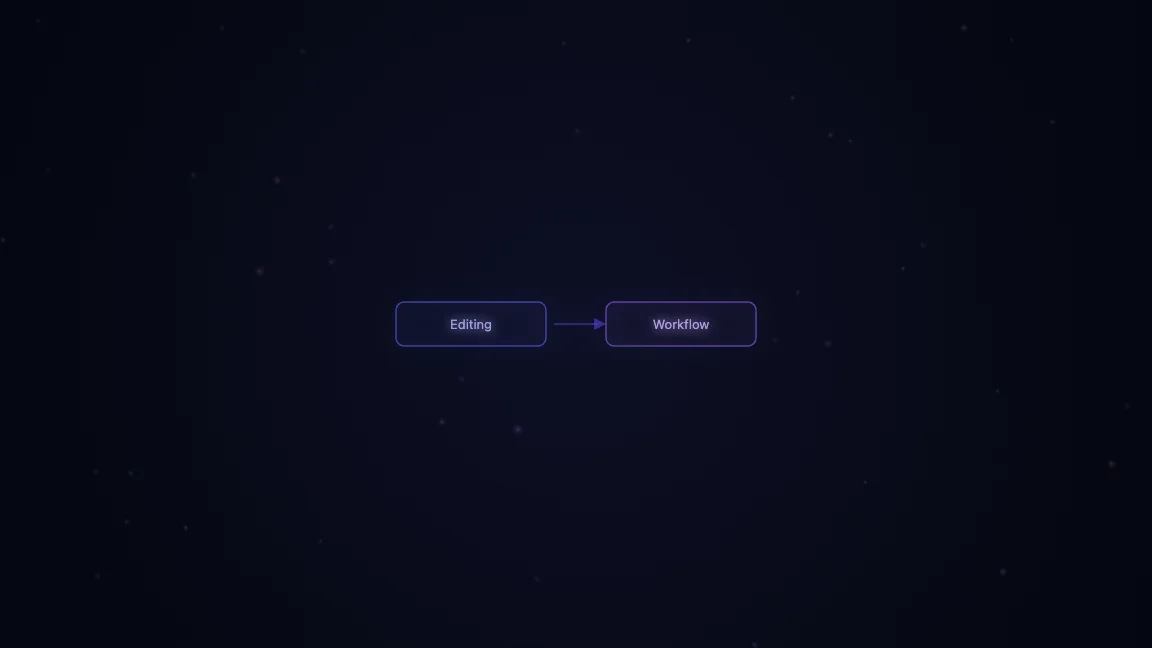 Editing Workflow