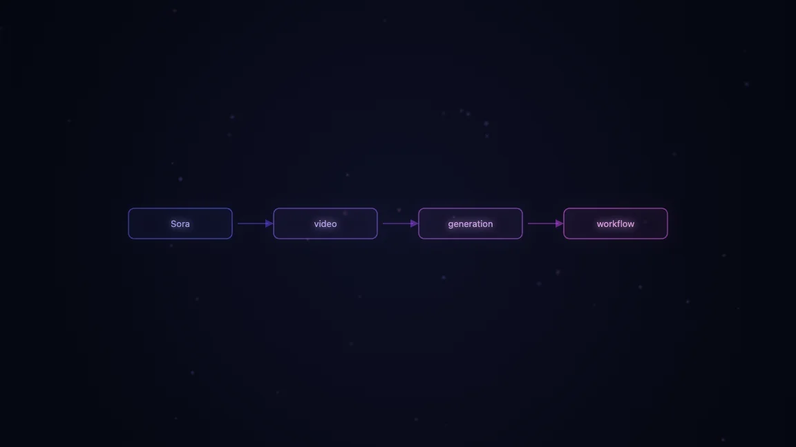 Sora 2 video generation API workflow