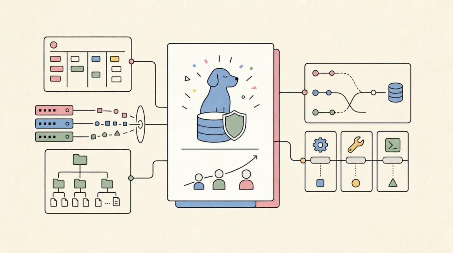 Abstract systems illustration for What the funding means for adoption