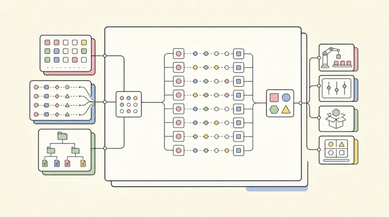 Abstract systems illustration for The Tooling