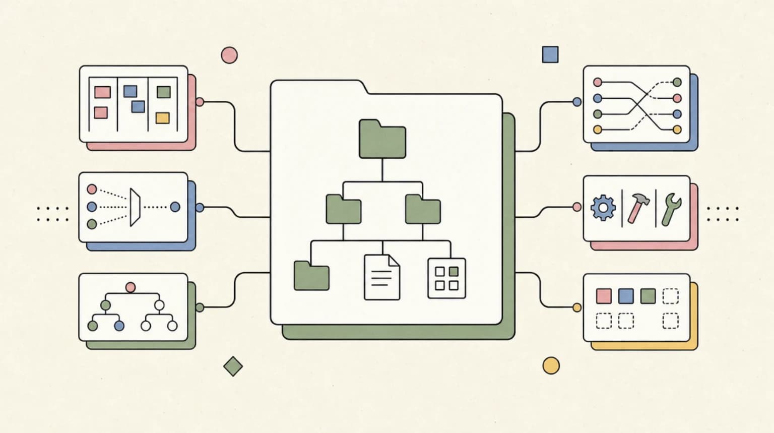 Abstract systems illustration for The directory