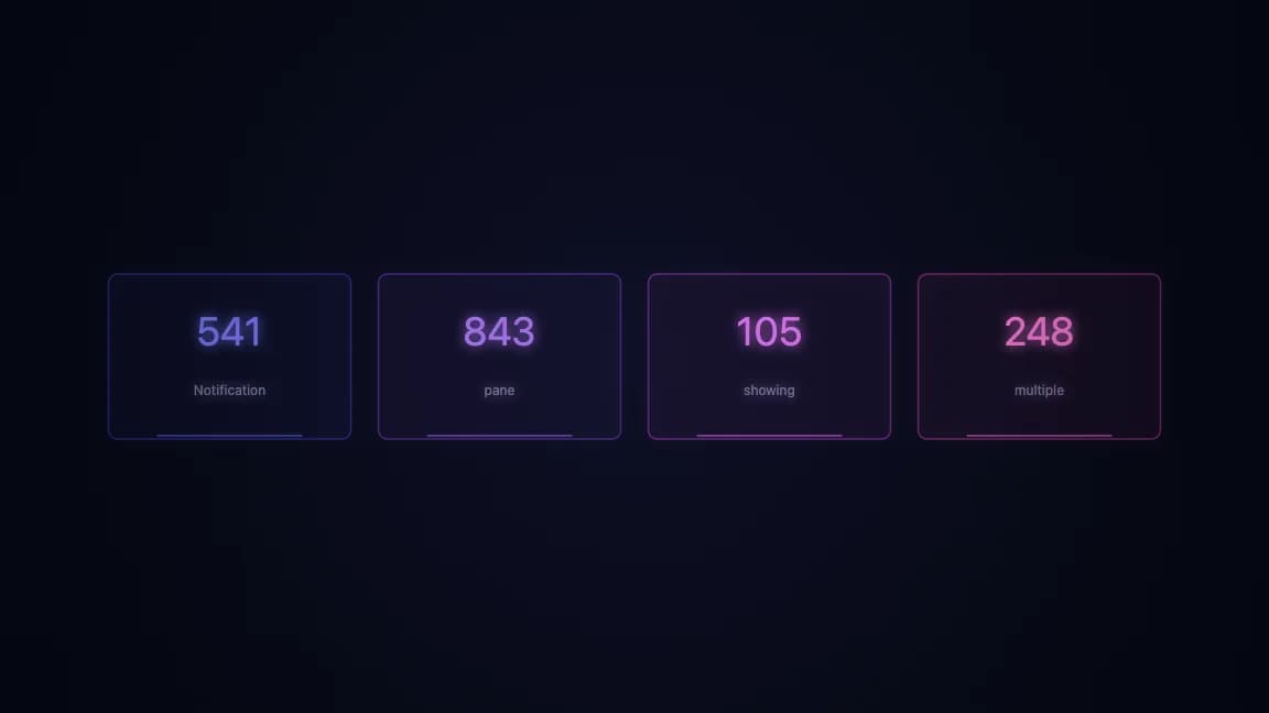 Notification pane showing multiple agent statuses