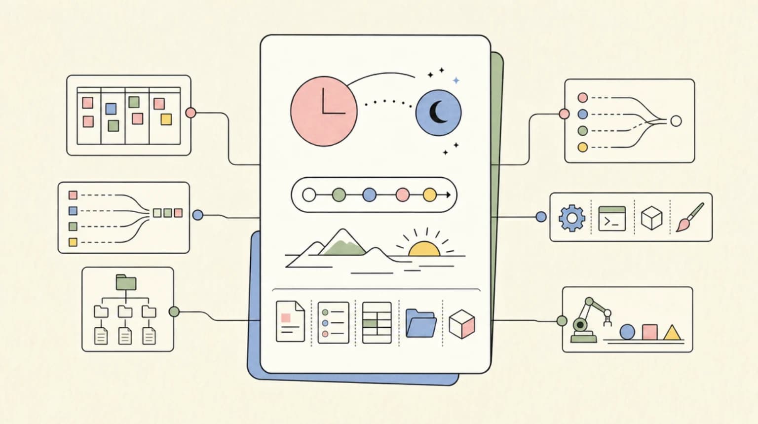 Abstract systems illustration for 2. Overnight and multi-day autonomous runs