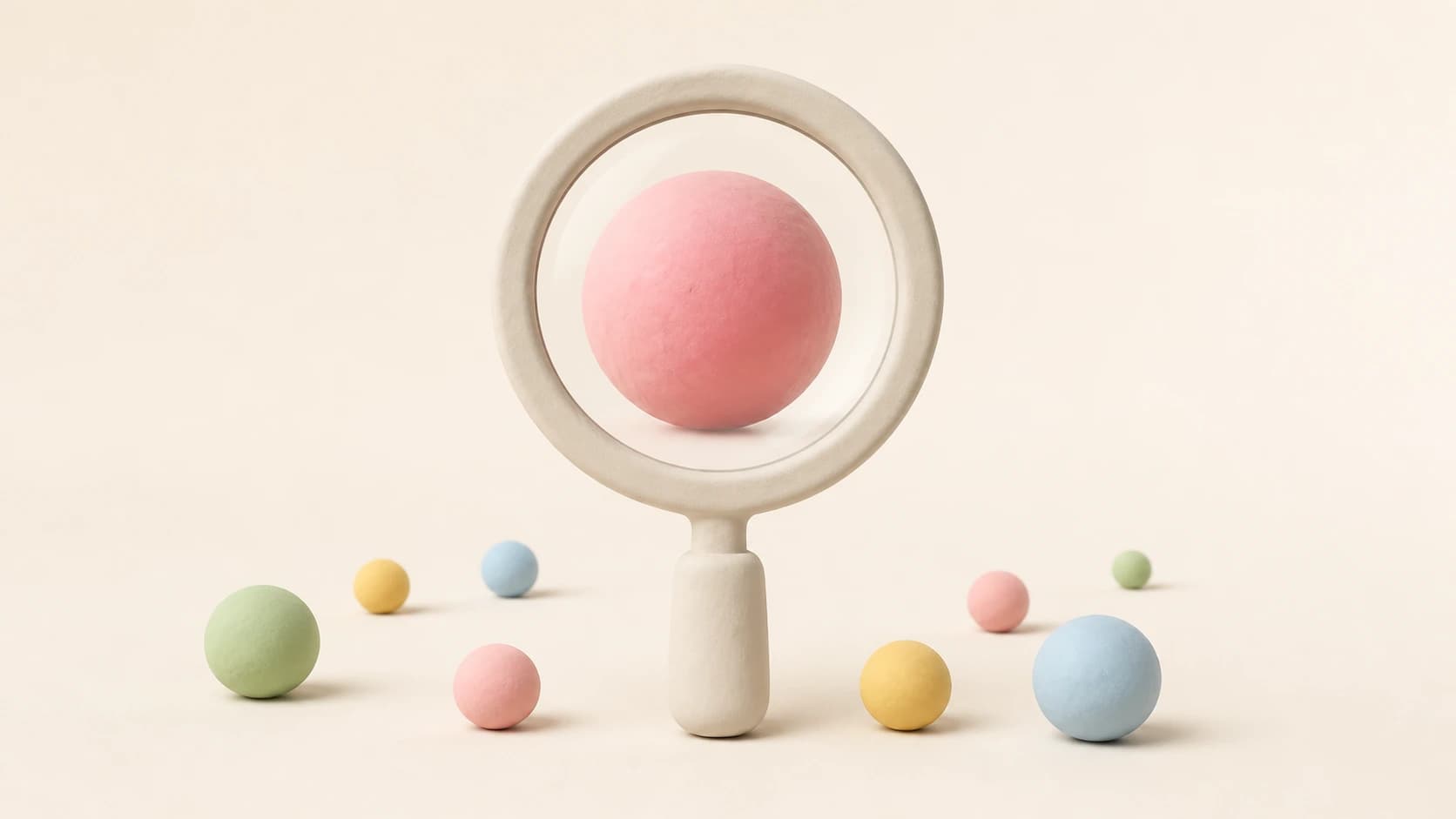 Abstract 3D render of a catalogue being explored