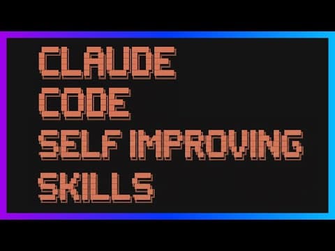 Self-Improving Skills: Claude Code That Learns From Every Session