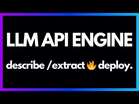 LLM API Engine: Describe API, Extract Sources with Firecrawl, Deploy in Seconds 🔥