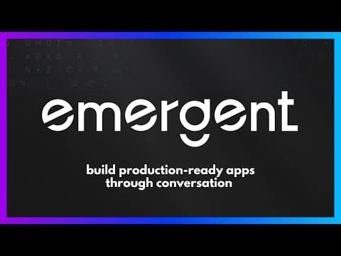 Emergent Labs: Build Production-Ready Apps Through Conversation