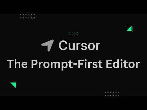 Cursor: A Game-Changing Prompt-First Code Editor