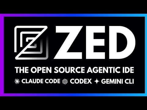 Zed: The Open Source Agentic IDE