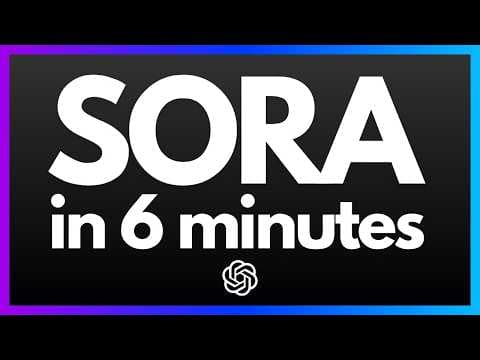 OpenAI's Sora Video Generation Model in 6 Minutes