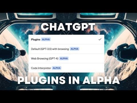 ChatGPT: Alpha Plugins (Web Browsing with GPT-4 & Code Interpreter)