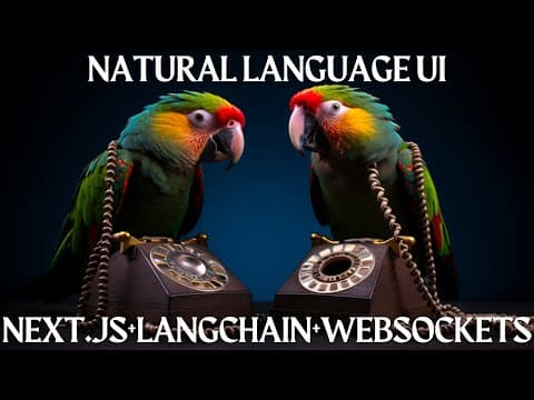 Natural Language UI Control: Langchain, Next.js, OpenAI Functions & WebSockets