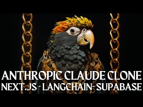 Build a Claude Clone in Next.JS with Langchain + Supabase in 25 Minutes