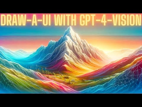 GPT-4-Vision: Wireframe-to-HTML & Tailwind CSS with Draw-A-UI