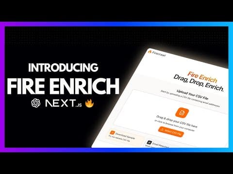 Introducing Fire Enrich: An Open-Source Clay Alternative with AI-Powered Data Enrichment