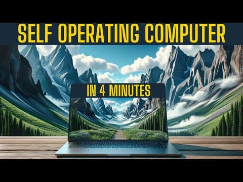 Self-Operating Computer Framework in 4 Minutes: Control Your Computer With GPT-4-Vision