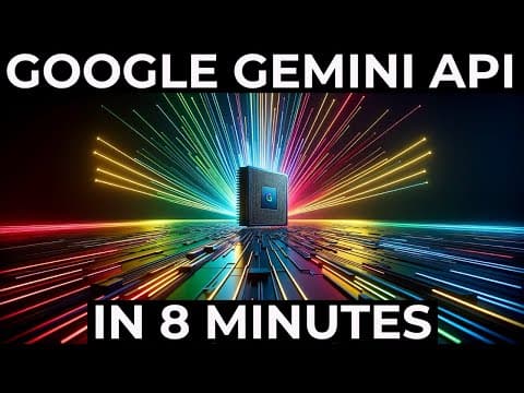 Google's Gemini Pro Model API in 8 Minutes