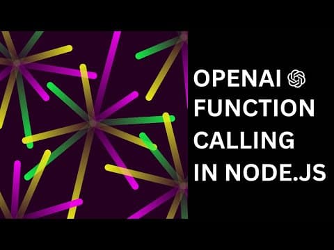OpenAI Function Calling: Node.js Integration