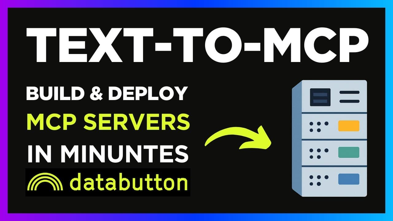 Text-to-MCP Servers with Databutton