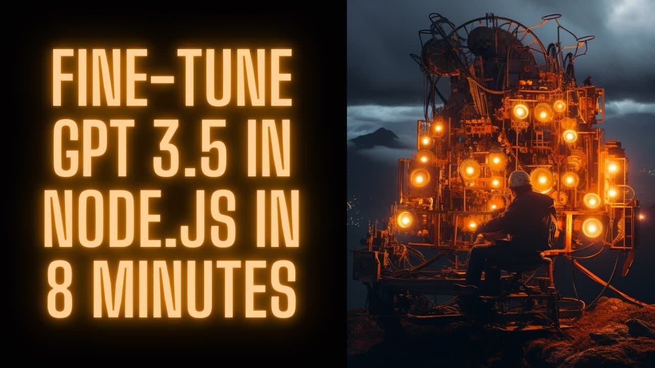 GPT-3.5 Fine-Tuning in Node.js in Just 8 Minutes! 🔥🚀