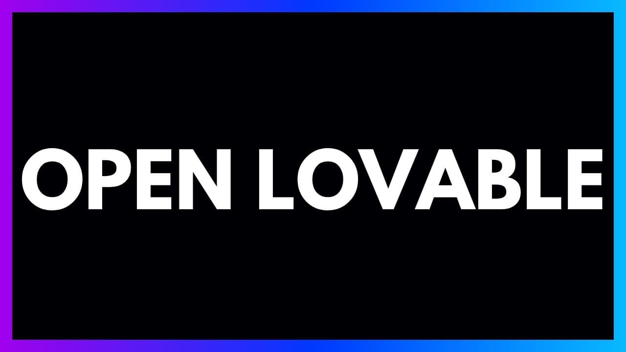 Introducing Open Lovable - Re-Imagine Websites in Seconds