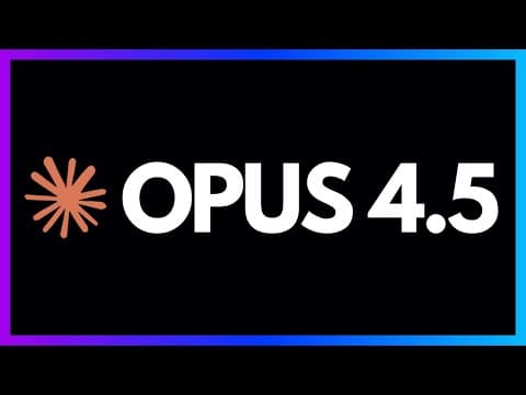 Anthropic's Claude Opus 4.5 in 5 Minutes