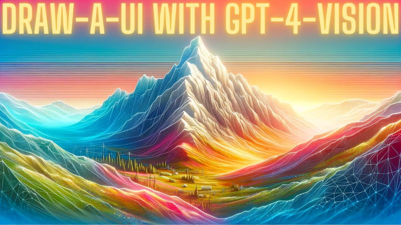 GPT-4-Vision: Wireframe-to-HTML & Tailwind CSS with Draw-A-UI