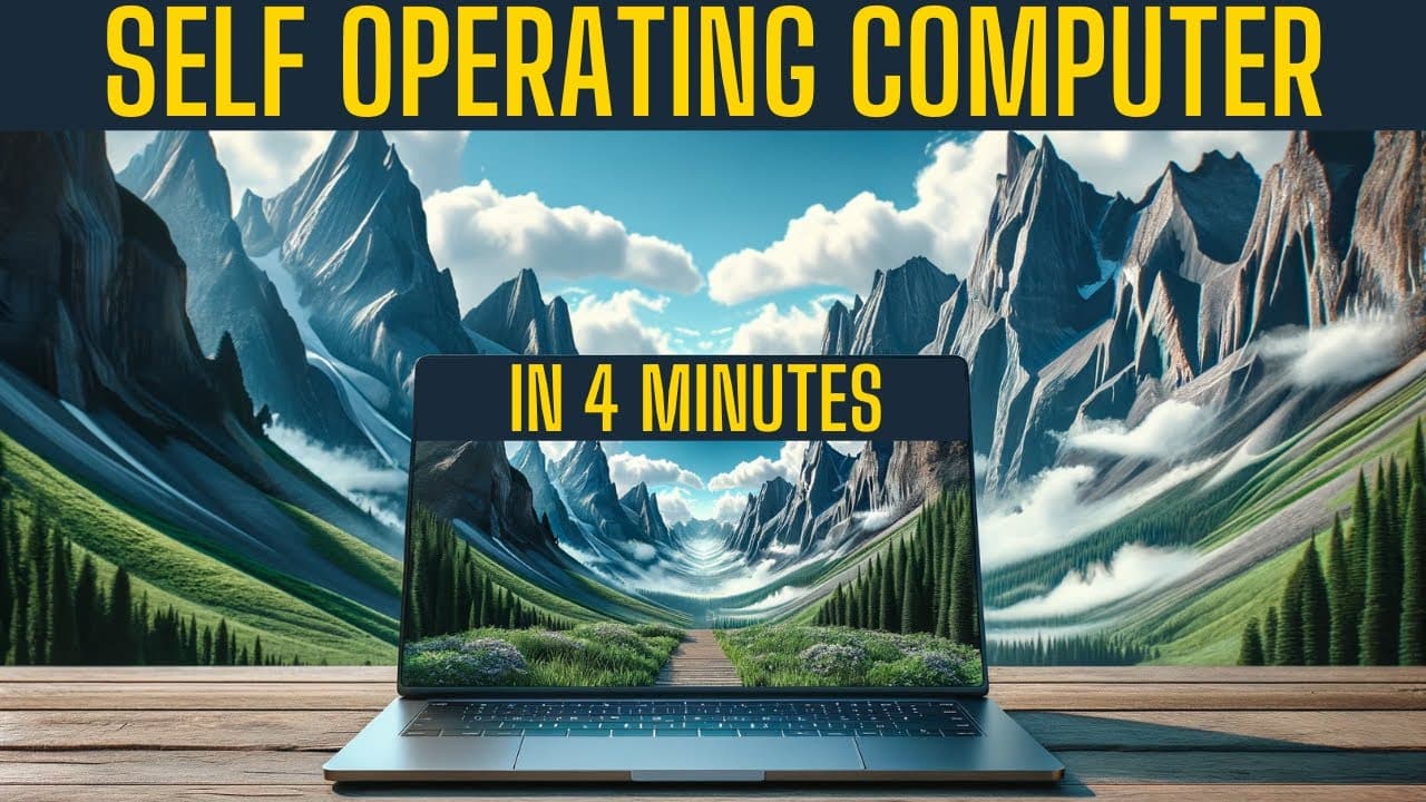 Self-Operating Computer Framework in 4 Minutes: Control Your Computer With GPT-4-Vision